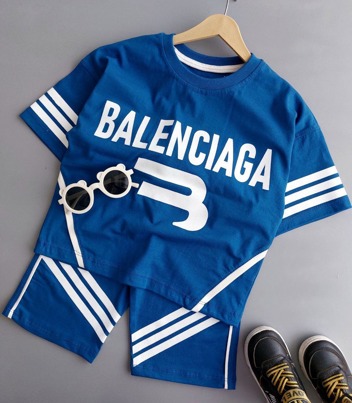تصویر محصول تیشرت شلوارک پسرانه بچگانه لش طرح BALENCIAGA